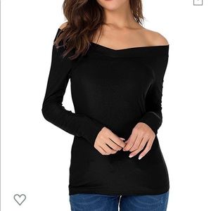Off the shoulder sexy V neck